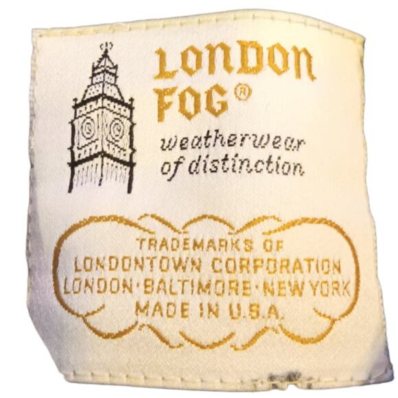 Vintage London Fog taupe zip up Men's jacket size 40 - Picture 4 of 5